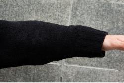 Forearm Man Casual Sweater Average Street photo references